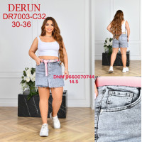 Derun Спідниця джинсова сірого кольору 30-36 7003
