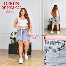Derun Спідниця джинсова сірого кольору 30-36 7003