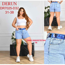 Derun Шорти блакитного кольору стрейч літо 31-38 7025