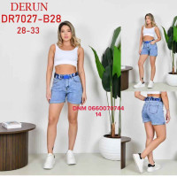 Derun Шорти блакитного кольору стрейч літо 28-33 7027