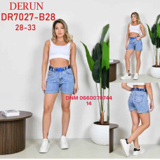 Derun Шорти блакитного кольору стрейч літо 28-33 7027