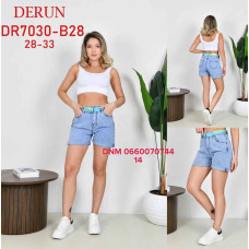 Derun Шорти блакитного кольору стрейч літо 28-33 7030
