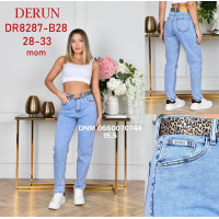 Derun Мом джинси блакитного кольору Mom fit 28-33 8287