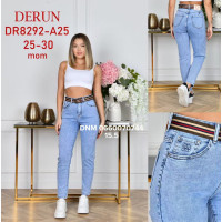 Derun Мом джинси блакитного кольору Mom fit 25-30 8292