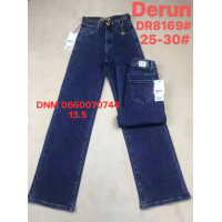 Derun Wide leg джинси синього кольору широкі 25-30 8169