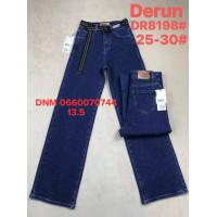 Derun Wide leg джинси синього кольору широкі 25-30 8198