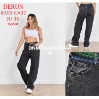 Derun Wide leg джинси сірого кольору широкі 30-36 8305