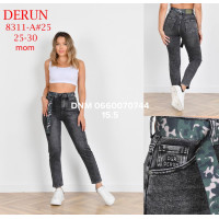 Derun Мом джинси сірого кольору Mom fit 25-30 8311