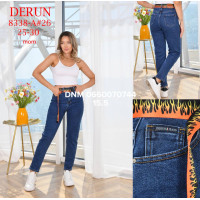 Derun Мом джинси синього кольору Mom fit 25-30 8338