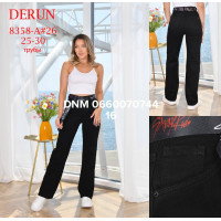 Derun Wide leg джинси чорного кольору широкі 25-30 8358