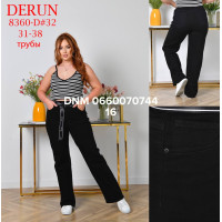 Derun Wide leg джинси чорного кольору широкі 31-38 8360