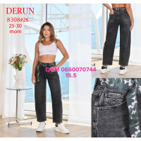 Derun Мом джинси сірого кольору Mom fit 25-30 8308
