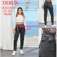 Derun Мом джинси сірого кольору Mom fit 25-30 8333