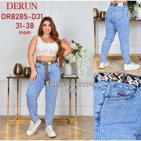 Derun Мом джинси блакитного кольору 31-38 8285