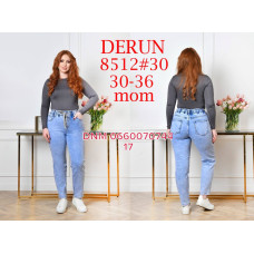Derun Мом джинси блакитного кольору 30-36 8512