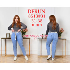 Derun Мом джинси блакитного кольору 31-38 8513
