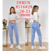 Derun Мом джинси блакитного кольору 28-33 8516