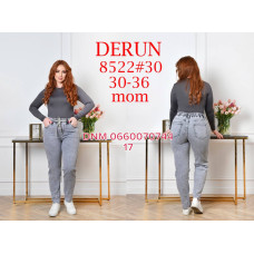 Derun Мом джинси сірого кольору 30-36 8522