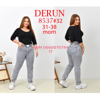 Derun Мом джинси сірого кольору 31-38 8537