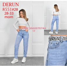 Derun Мом джинси блакитного кольору 28-33 8551