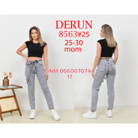 Derun Мом джинси сірого кольору 25-30 8563