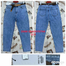 Derun Мом джинси блакитного кольору Mom fit 31-38 8063