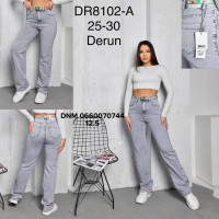 Derun Straight джинси сірого кольору весна 25-30 8102