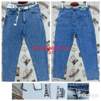 Derun Мом джинси блакитного кольору Mom fit 31-38 8111