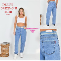 Derun Мом джинси блакитного кольору Mom fit 31-38 8231