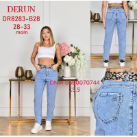 Derun Мом джинси блакитного кольору Mom fit 28-33 8283