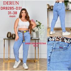 Derun Мом джинси блакитного кольору Mom fit 31-38 8285