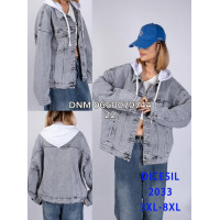 Dicesil  Куртка джинсова оверсайз сірого кольору 3XL/8XL 2033