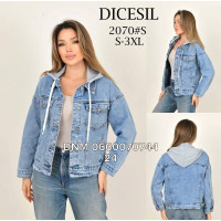 Dicesil  Куртка джинсова оверсайз блакитного кольору S-3XL 2070