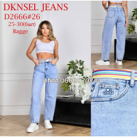 Dknsel Баггі джинси блакитного кольору 25-30 2666