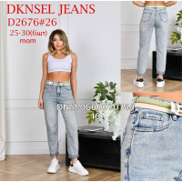 Dknsel Мом джинси блакитного кольору 25-30 2676