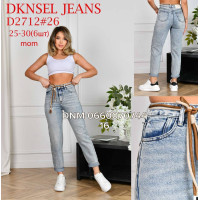 Dknsel Мом джинси блакитного кольору 25-30 2712