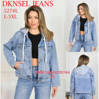 Dknsel Куртка джинсова блакитного кольору L-5XL 527