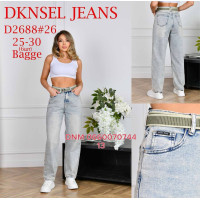 Dknsel Баггі джинси блакитного кольору 25-30 2688