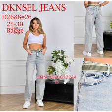 Dknsel Баггі джинси блакитного кольору 25-30 2688