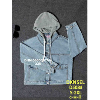 Dknsel Куртка джинсова синього кольору S-2XL 508