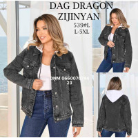 Dragon Куртка джинсова сірого кольору L-5XL 539