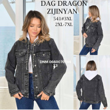 Dragon Куртка джинсова сірого кольору 2XL-7XL 541