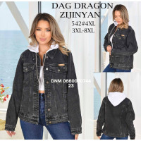 Dragon Куртка джинсова сірого кольору 3XL/8XL 542