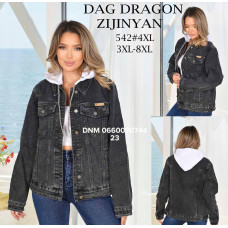 Dragon Куртка джинсова сірого кольору 3XL/8XL 542