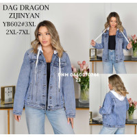 Dragon Куртка джинсова блакитного кольору 2XL-7XL 602