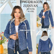 Dragon Куртка джинсова синього кольору XL-6XL 667
