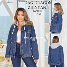 Dragon Куртка джинсова синього кольору L-5XL 679