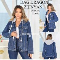 Dragon Куртка джинсова синього кольору XL-6XL 683