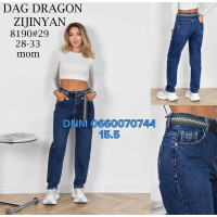 Dragon Мом джинси синього кольору Mom fit 28-33 8190
