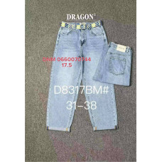 Dragon Мом джинси блакитного кольору Mom fit 31-38 8317